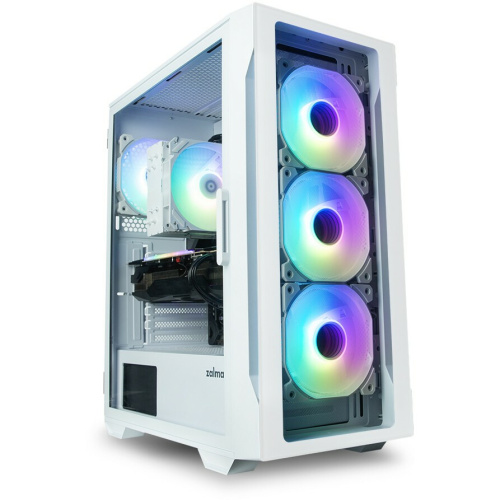Корпус Zalman I3 Neo TG White MidiTower (ATX, front mesh, TG window, USB2.0 x1, USB3.0x2, 4x120mm RGB fan, без БП)