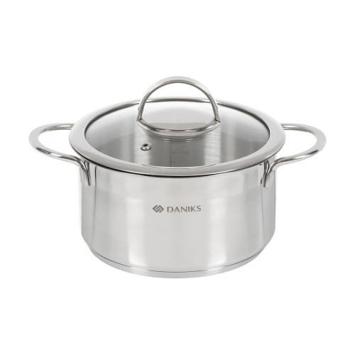 Кастрюля с крышкой Daniks GS-01319-18CA Бонн 2.5л