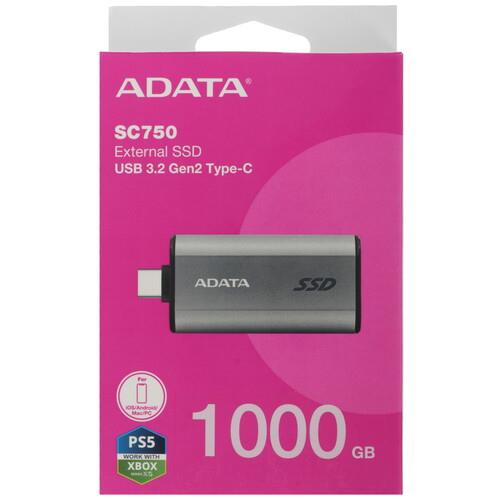 1000 ГБ Внешний SSD ADATA SC750 [SC750-1000G-CCBK]