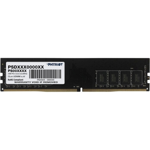 ОЗУ PATRIOT Signature Line PSD48G26662 DDR4 8Гб Module capacity 8Гб Количество 1 2666 МГц Множитель частоты шины 19 1.2 В