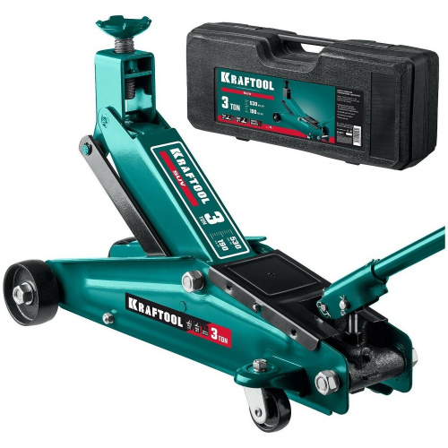Домкрат KRAFTOOL Suv (43458-3-K) 3т 190-530мм подкатной в кейсе