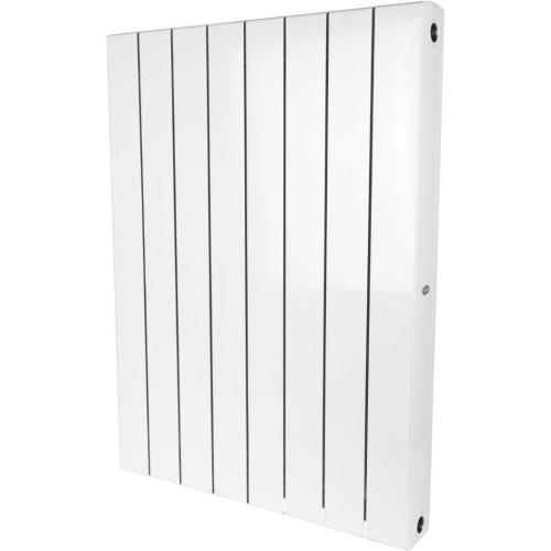 Биметаллический радиатор отопления Rifar Supremo 800 боковое подключение 9 секций белый RAL 9016