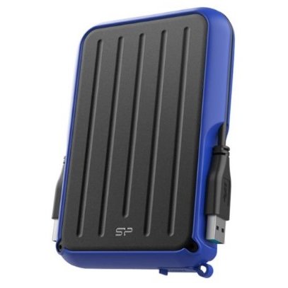 Внешний HDD Silicon Power Armor A66 SP010TBPHD66SS3B 1TB, 2.5", USB 3.2, Синий