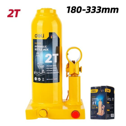Домкрат бутылочный Deli DQ71002 2 т