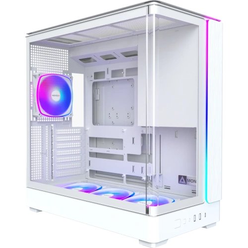 Корпус Montech King 45 Pro White / ATX / 4x120mm ARGB fans