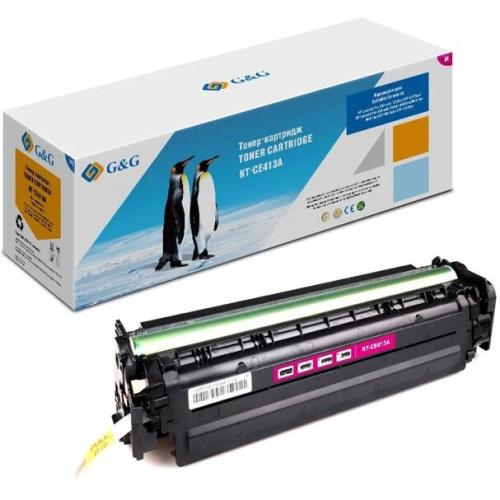 Картридж лазерный G&G GG-CE413A пурпурный 2600стр для HP LJ Pro 300 color M351a/MFP M375nw Pro 400 color Printer M451nw/MFP M475d