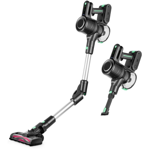 Вертикальный пылесос KITFORT КТ-5168-2 черно-зеленый