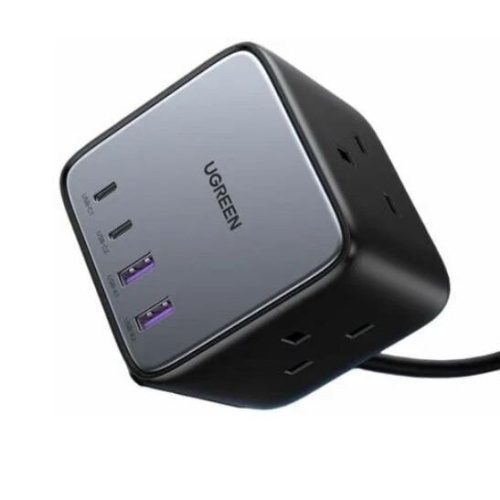 СЗУ UGREEN CD268 (60113) DigiNest Cube Charging Station 65W with 2*USB-C and 2*USB-A серый космос