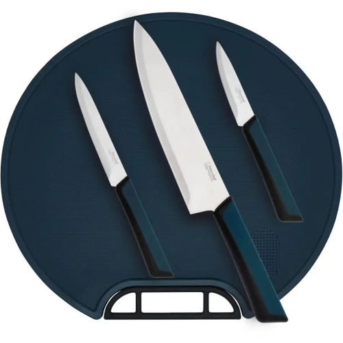 Набор ножей кухонных Rondell Del mar RD-1853 компл. 4предм. разд.дос. синий блистер