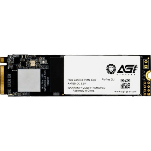 SSD AGI AI198 AGI256G16AI198 M.2 2280 256GB PCIe Gen3x4 with NVMe, 1936/1217, IOPS 92/241K, MTBF 1.6M, 3D TLC, 100TBW, 0,36DWPD, RTL