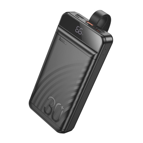Аккумулятор внешний резервный HOCO J123B Element 22.5W+PD20W fully compatible power bank with digital display 30000mAh (чёрный)
