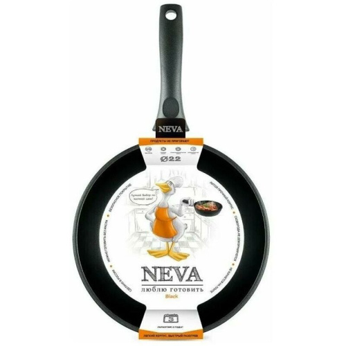 Сковорода Нева-Металл N122 а/пр литая 22см Neva Black