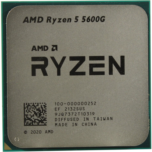 УЦ Процессор AMD APU sAM4 Ryzen 5 5600G (100-000000252) 3.9GHz, 6 cores, 12 threads, 16MB L3, 65W, AM4, 7nm (перепрошивка системы)