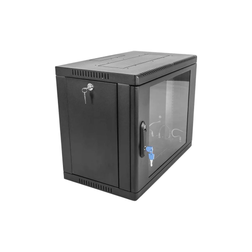 Шкаф коммутационный ЦМО ШРН-9.650-9005 настенный 9U 600x658мм черный