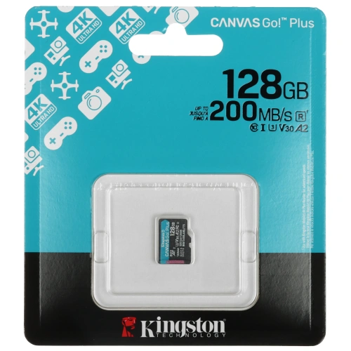 Карта памяти Kingston Canvas Go! Plus SDCG4/128GBSP microSDXC 128GB w/o adapter
