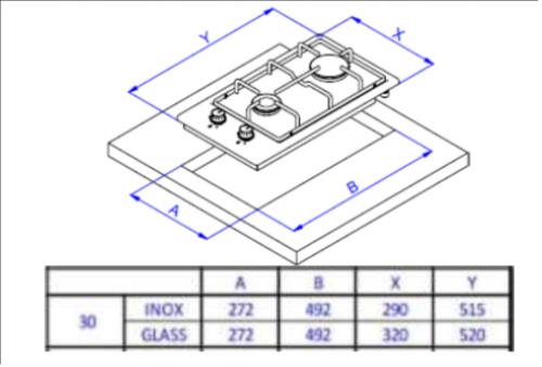Газовая варочная поверхность Weissgauff HGG 320 BGRV