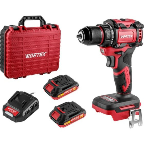Дрель-шуруповерт WORTEX BD 2025 DLi (1329837) 2x2 А*ч+ЗУ