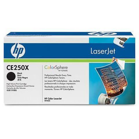 Картридж лазерный HP 504X CE250X черный (10500стр.) для HP CM3530/CP3525