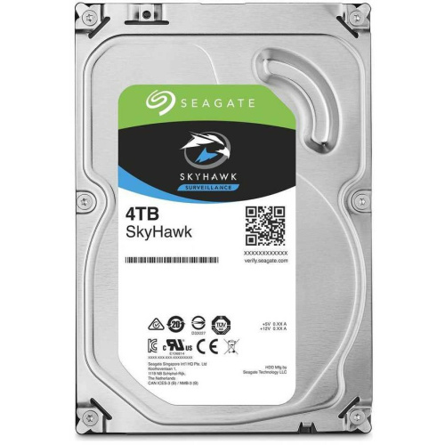 HDD Seagate Skyhawk (ST4000VX016) 4TB Serial ATA III, 5400 rpm, 256mb, для видеонаблюдения