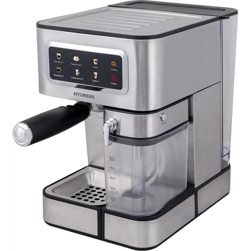 Кофеварка Hyundai HEM-5306 серебристый/черный