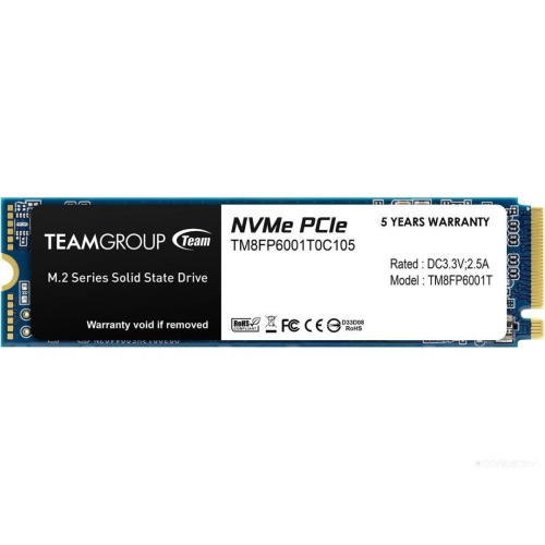 SSD Team Group MP33 (TM8FP6001T0C101) M.2 2280 1TB PCIe Gen3x4 with NVMe RTL