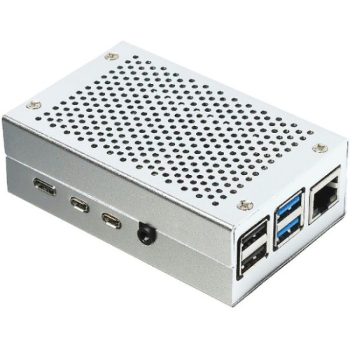 Корпус ACD RA507 Silver Fine Heat Dispersion Aluminium Alloy Case for Raspberry Pi 4B