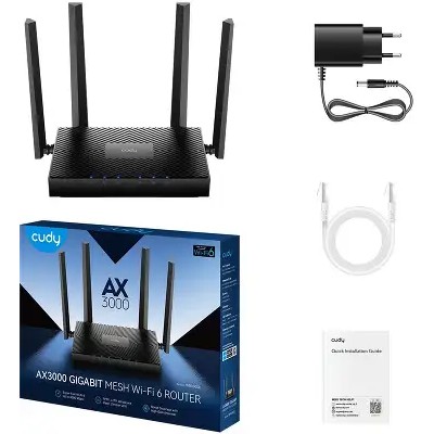 Роутер беспроводной Cudy WR3000E AX3000 10/100/1000BASE-TX белый