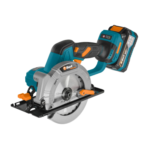 Пила циркулярная аккумуляторная Bort BHK-18LI-125 (93418583) с АКБ и ЗУ