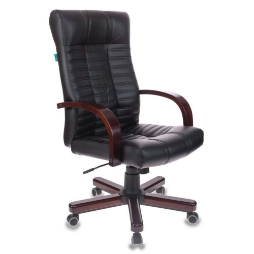 Кресло руководителя Бюрократ KB-10/Walnut черный искусственная кожа крестовина металл