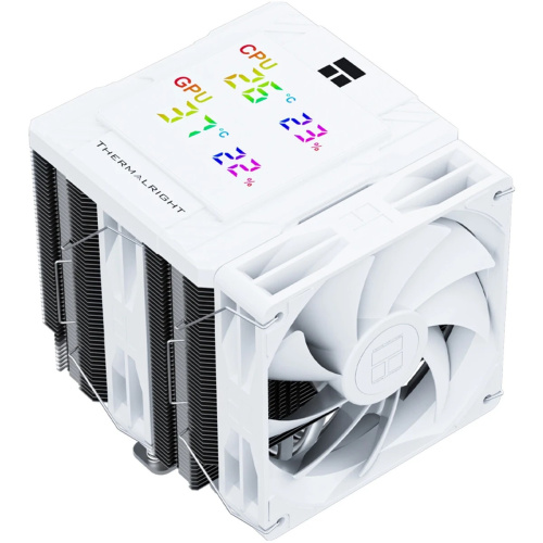 Кулер Thermalright Peerless Assassin 120 Digital White LGA115X/1200/1700/1851AM4/AM5 (Dual Tower, 2x120mm PWM Fan, медное основание, 6 тепл. трубок)