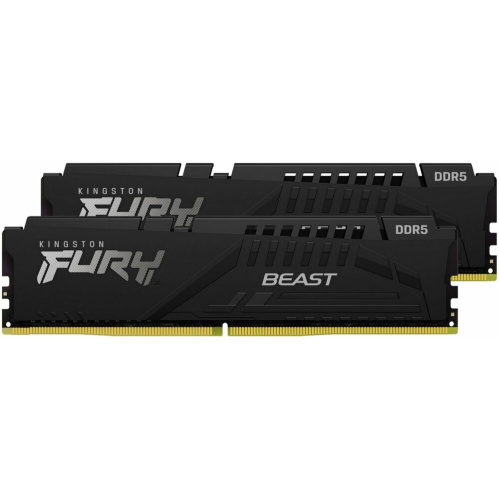 ОЗУ Kingston FURY Beast (KF556C40BBK2-16) DDR 5 DIMM 16Gb PC44800, 5600Mhz, Black CL40 (Kit of 2) (retail)