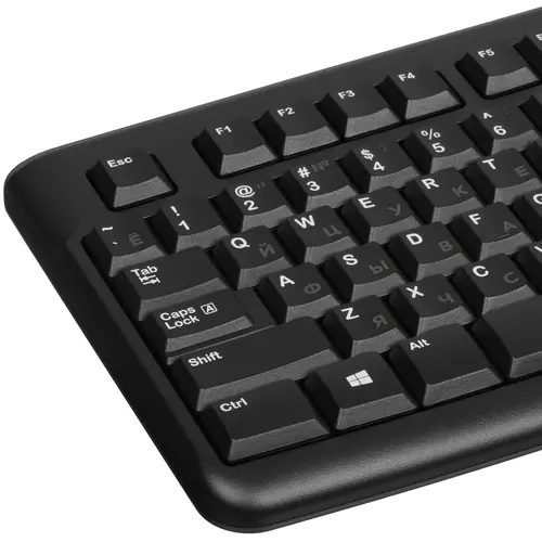 Комплект клавиатура+мышь проводные Logitech MK120 black (920-002589) с кириллицей