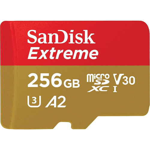 Карта памяти SanDisk (SDSQXAV-256G-GN6MN) 256GB microSDXC Class 10 UHS-I A2 C10 V30 U3 Extreme 190MB/s