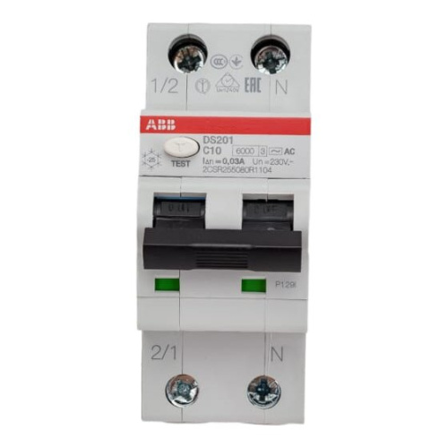 Дифавтомат ABB DS201 C10 AC30 (2CSR255080R1104)