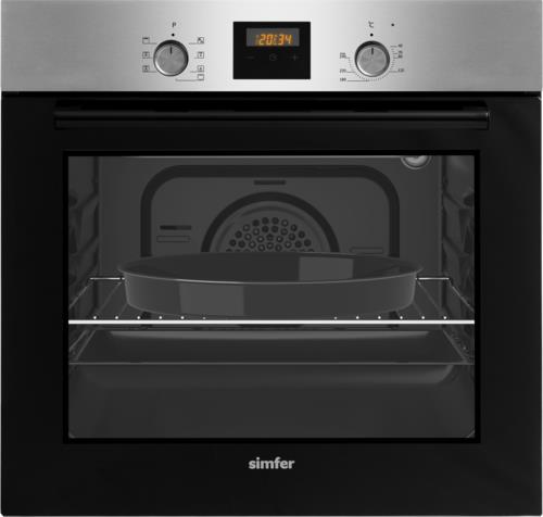 Электрический духовой шкаф Simfer B6EM56024 серебристый