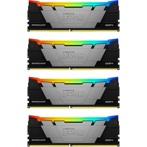 ОЗУ Kingston Fury Renegade RGB KF432C16RB12AK4/64 64GB3200MT/s DDR4 CL16DIMM (Kit of4)1Gx8