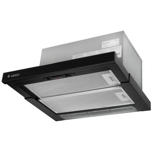 Вытяжка телескопическая Gefest ВО 4501 К23 черный/черный