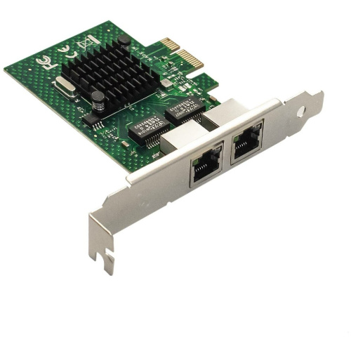 Сетевой адаптер ExeGate EXE-BCM5720 (EX293452RUS) PCI-E x1 v2.0/2xRJ45/10/100/1000Mbps/Chipset BCM5720