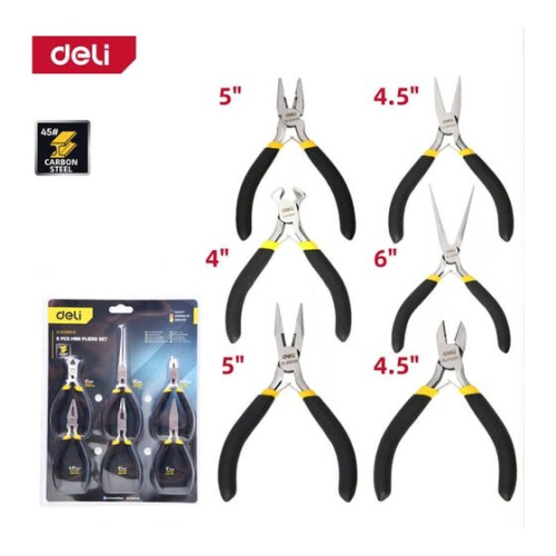 Набор мини-плоскогубцев Deli DL103205-6