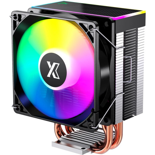 Кулер XASTRA AE904 FRGB LGA1851/1700/1200/115X/AM5/AM4 (TDP 160W, 4 тепл.трубки, PWM Fan FRGB 92mm, top cover with FRGB LED) RET