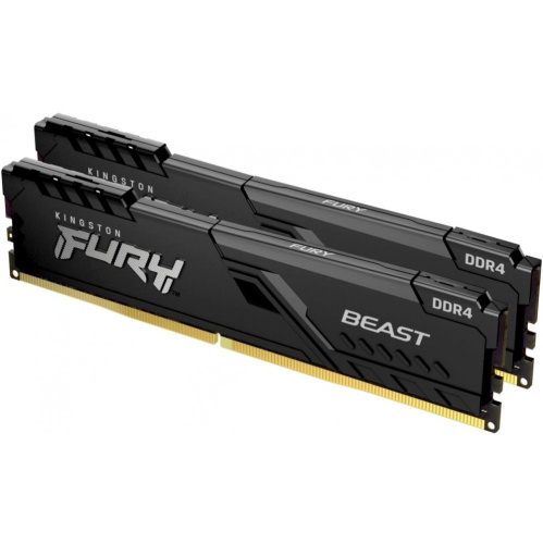 ОЗУ Kingston 64GB 3600MHz DDR4 CL18 DIMM (Kit of 2) Fury Beast Black KF436C18BBK2/64