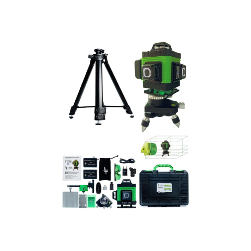 Лазерный уровень LT L16-360Z проф 4D 16 линий + штанга 1.5м усиленная L16-360Z/1.5м-УС