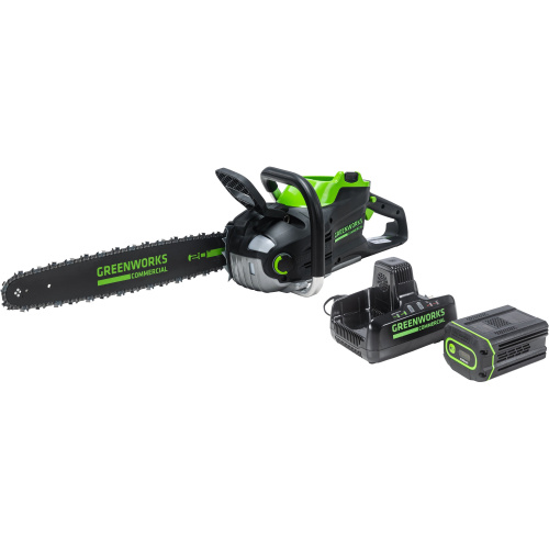 Цепная пила GreenWorks GD82CS51, 82V с 1хАКБ 5 Ач. и ЗУ (2008307UB)