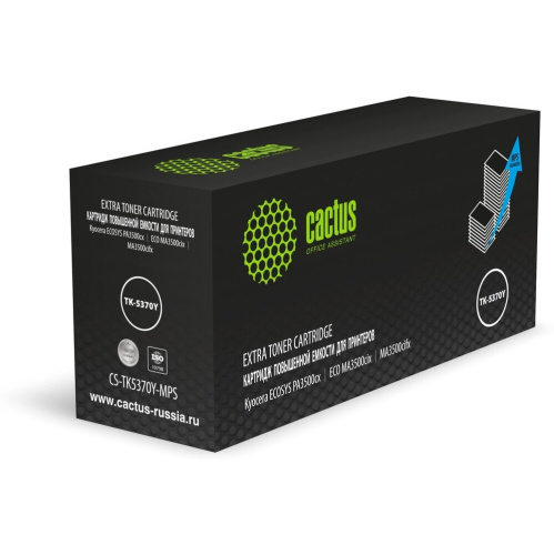 Картридж лазерный Cactus CS-TK5370Y-MPS желтый 13000стр для Kyocera Ecosys PA3500cx/ECO MA3500cix/MA3500cifx
