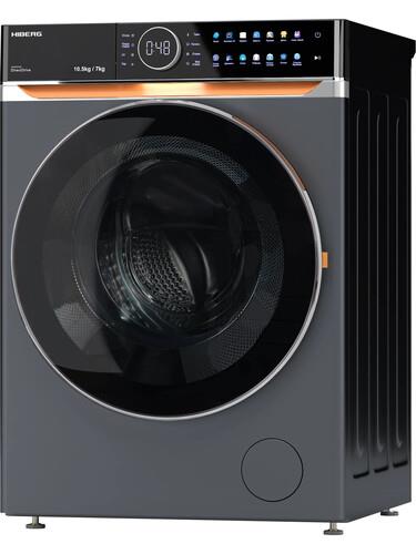 Стирально-сушильная машина HIBERG i-DDQ10 - 10714 Sd серый