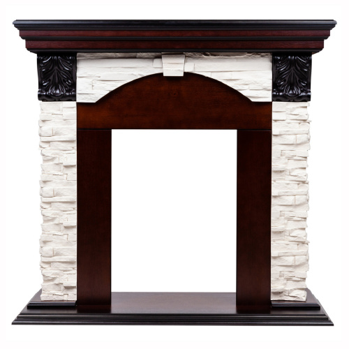 Портал каминный из МДФ RealFlame Dublin Lux AO античный дуб под очаги (Majestic, Fobos, Eugene, 3D Olympic)