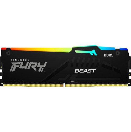 ОЗУ Kingston FURY Beast Black XMP Gaming Memory (KF552C40BBA-16) DDR5 5200 16GB DIMM Non-ECC, CL40, 1.25V, 1RX8 40-40-40