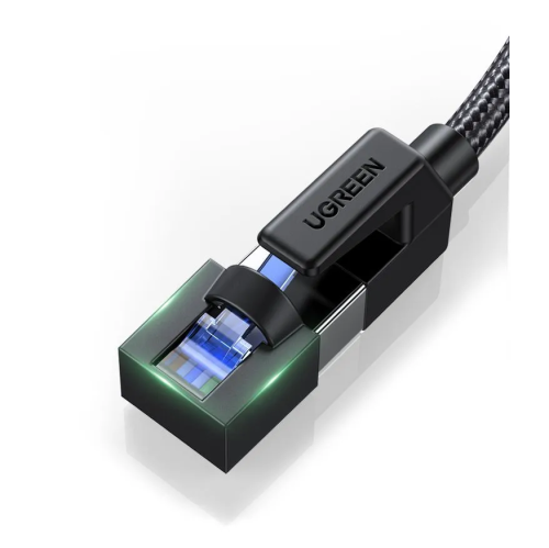 Кабель UGREEN NW153 (30800) Cat8 CLASSⅠF/FTP Round Ethernet Cable With Braid 20m Black