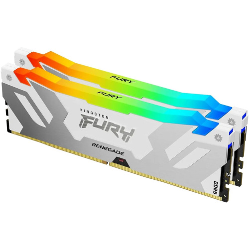 ОЗУ Kingston Fury Renegade KF564C32RWAK2-32 DDR5 - 2x 16ГБ 6400МГц, DIMM, White, Ret