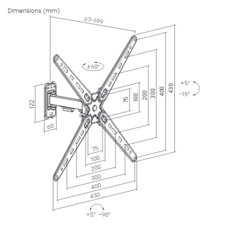 Кронштейн Ultramounts UM957 черный